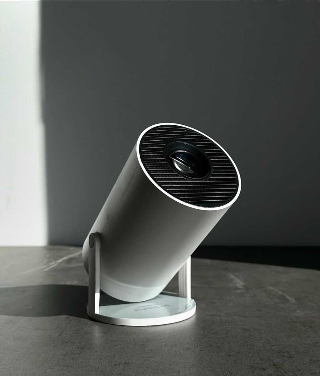 HY-320 Smart LED Projector – Portable 4K-Input Android Projector with 5G Wi-Fi & Adjustable Angle