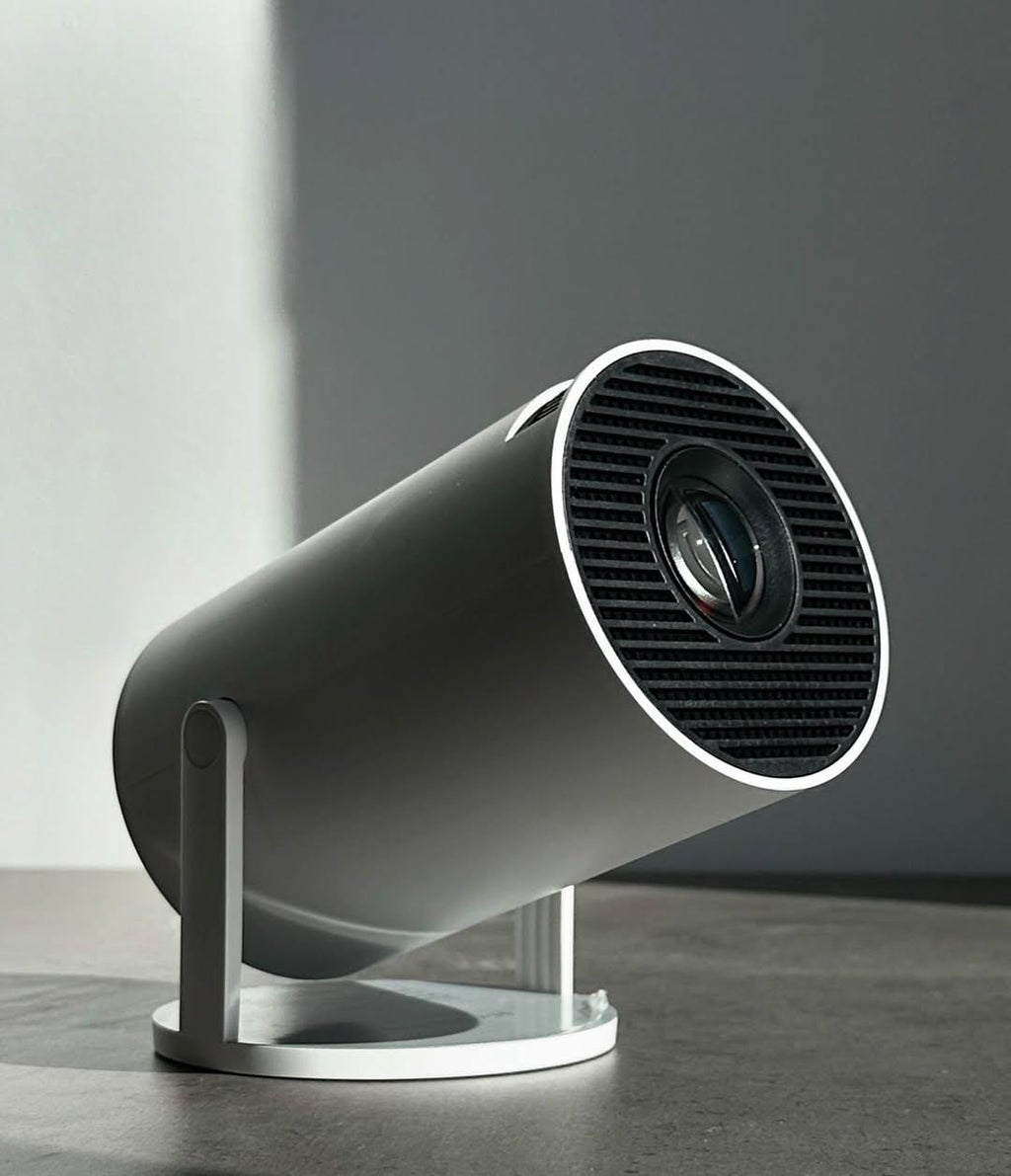 HY-320 Smart LED Projector – Portable 4K-Input Android Projector with 5G Wi-Fi & Adjustable Angle