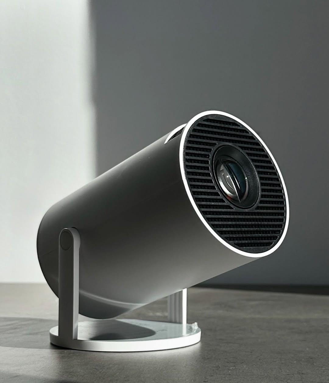 HY-320 Smart LED Projector – Portable 4K-Input Android Projector with 5G Wi-Fi & Adjustable Angle