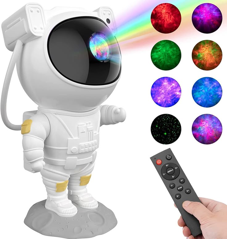 Astronaut Star Projector Night Light – Galaxy LED Projection Lamp (Remote & Timer)